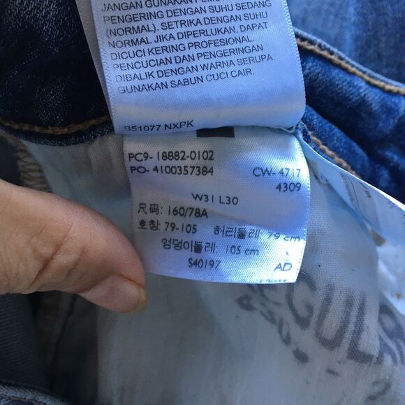 Levi’s 721 High Rise Skinny Jeans Womens 31x30 Distressed Stretch Casual School - Picture 11 of 11